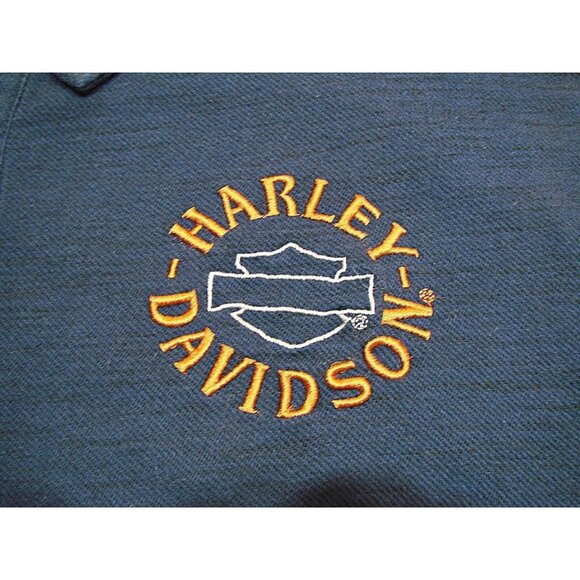 Harley Davidson Polo Shirt Tombstone Arizona Navy Blue Motorcycles Biker Size XL - Picture 6 of 10